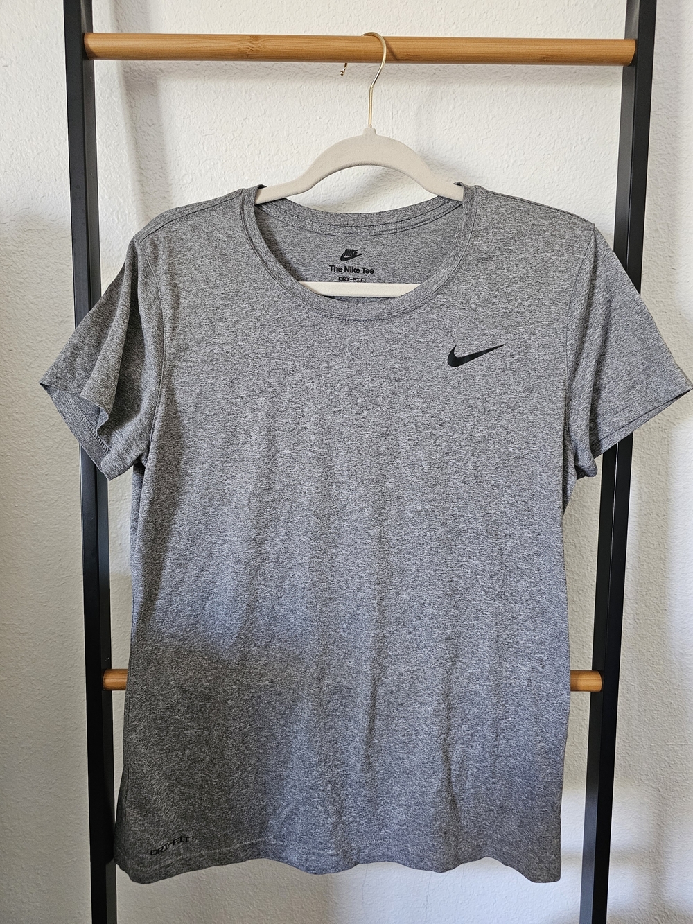 Nike Gray Dri-FIT Tee with Swoosh